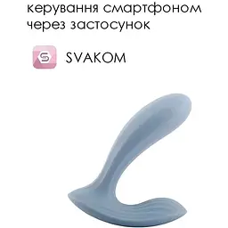Вібратор в трусики Svakom Erica Dusty Blue - мініатюра 2