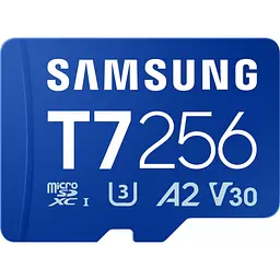 Карта пам'яті Samsung microSDXC T7 256GB Class 10 UHS-I U3 V30 A2 (MB-MB256T/WW) [169285]