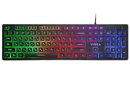 Клавіатура Vinga KB410 RGB Black