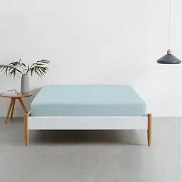 Дитяча постільна білизна в ліжечко SHEEPS CS6, блакитний (SheepBlueSkyeyGrey_LightBlue58_140) - мініатюра 6