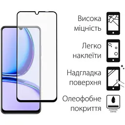 Скло захисне Dengos Realme C53 (black) (TGFG-339) - мініатюра 2