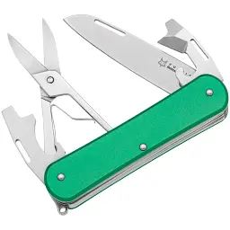 Ніж багатофункціональний Fox Vulpis Aluminium OD Green. 4 інструменти