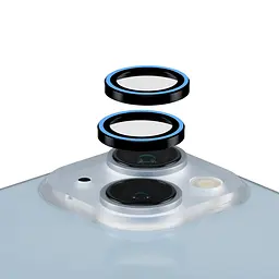 Протиударне захисне скло AR для камери Apple iPhone 15/15 Plus blue , захист лінз від подряпин та ударів, лінзи на камеру з рамкою, ArmorStandart (ARM76137)