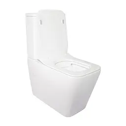 Унітаз-компакт Qtap Crow безобідковий з сидінням Soft Close QT05222170W, Білий - мініатюра 2