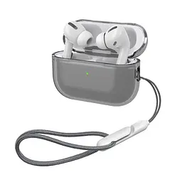 Чохол для навушників Apple AirPods Pro 2 2022, чорний, Air, термополіуретан (TPU), протиударний, захист від подряпин, пилу і ударів, футляр з карабіном для кріплення, точні вирізи для доступу до роз"ємів, ArmorStandart (ARM85334) - мініатюра 2