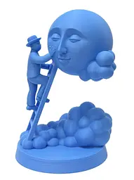 Декоративна фігурка «Moon Art», 15 × 9,5 см, 3D-друк
