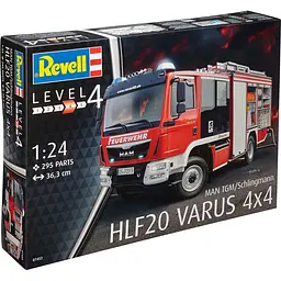 Збірна модель Revell Пожежна машина Varus 4x4 рівень 4, масштаб 1:24, 295 деталей (RVL-07452)