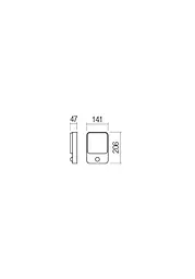 Бра вуличне COLIN AP LED SMD 9W IP54 DG 3000K (Sz)(5.1.2) Redo 90133 - мініатюра 2