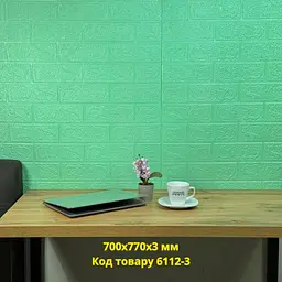 Самоклеюча 3D панель Loft Expert під м'ятну цеглу 700x770x3 мм - мініатюра 2