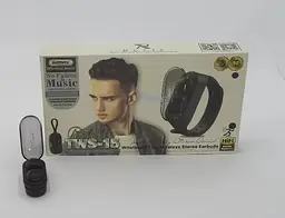 Бездротова Bluetooth стерео гарнітура Remax TWS-15 з кейсом Чорний - мініатюра 4