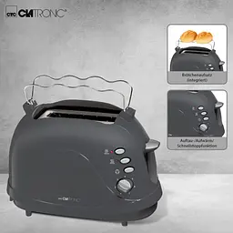 Тостер Clatronic TA 3565 Grey - мініатюра 4