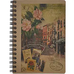Книга записна Buromax Kraft в клітинку А6 в асортименті 80 аркушів (BM.2483) - мініатюра 3