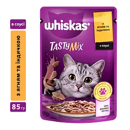 Вологий корм для котів Whiskas TastyMix з ягням та індичкою 2.38 кг (28 шт. х 85 г) - мініатюра 2
