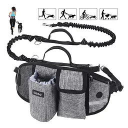 Поясна сумка для вигулу собак з поводком Dog Walking Waist Belt Bag - мініатюра 2