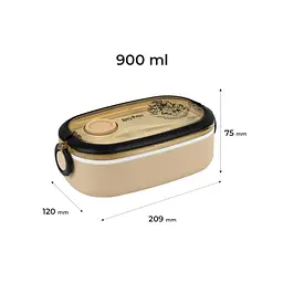 Ланч-бокс дитячий Kite Harry Potter , 900 мл, бежевий (HP25-1180) - мініатюра 2