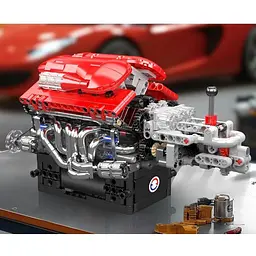 Конструктор Mould King Mking Двигун і коробка передач Supercar V12 (10226) [161059] - мініатюра 4