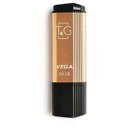 Флеш накопичувач USB 64Gb T&G Vega TG121 золотистий USB 2.0 (TG121-64GBGD)