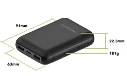 Зовнішній акумулятор AlzaPower Onyx 10000mAh (Чорний) - мініатюра 2