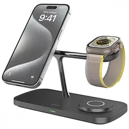 Бездротовий ЗП Proove Magnetic Field Pro 3 in 1 Qi2 black - мініатюра 4