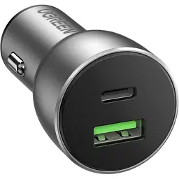 Зарядний пристрій Ugreen 1xUSB-C + 1xUSB QC3.0 60W CD213 gray (60980) - мініатюра 2