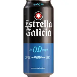 Набір упаковка пива Estrella Galicia Especial безалкогольне світле 0.0% 2 л (0.5 л з/б x 4 шт.) - мініатюра 2