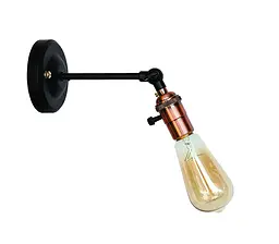 Бра настінне E27 Levistella 752WC1905-1, 60W, чорний, мідний цоколь, сучасний стиль для дому