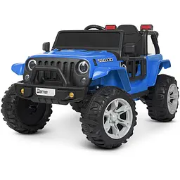 Електромобіль джип Bambi M4282EBLR-4 12V 10AH 2.4G шкіряне сидіння EVA синій
