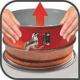 Форма для випікання Tefal DeliBake кругла знімне дно 19 см вуглецева сталь червоний kuh0014500 - мініатюра 5