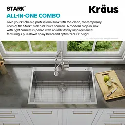 Комплект кухонний Kraus Stark KCA-1102, Нержавіюча сталь - мініатюра 12