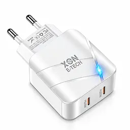 Зарядний пристрій XON PowerCharge 40W (PD20) USB Type-C (PCWC040020A0С2W 6105) Білий