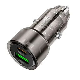 Автомобільний зарядний пристрій HOCO Z52 Spacious PD38W(1C1A) car charger чорний - мініатюра 3