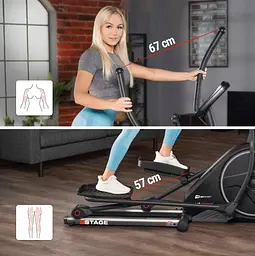 Орбітрек Hop-Sport HS-160CF Stage електромагнітний сірий - мініатюра 12