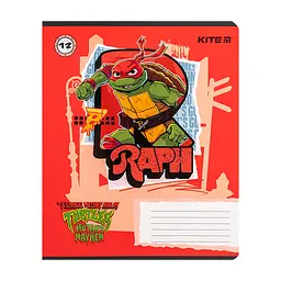Зошит Kite Ninja Turtles, 12 аркушів, лінія (NT24-234), в асортименті - мініатюра 5