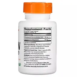 Антиоксидант Doctor's Best NMN + CoQ10, 60 вегакапсул - мініатюра 2