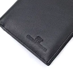 Вертикальне чоловіче портмоне з натуральної шкіри ST Leather 22733 чорне - мініатюра 8