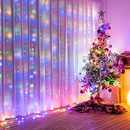 Гірлянда штора 3х3м 360 LED Мульти - мініатюра 10