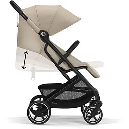 Коляска Cybex Beezy Almond Beige (з бампером) (524000183) - мініатюра 3