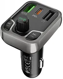 Автомобільний FM модулятор Borofone BC38 bluetooth PD20W+QC3.0 - мініатюра 8
