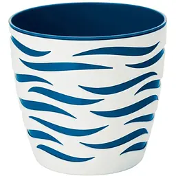 Горщик для квітів Form-Plastic Sahara Duo-18 2.9 л біло-синій (4410-011+072 W)
