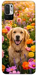 TPU чохол Demsky Flowery labrador для Xiaomi Redmi Note 10 5G
