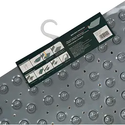 Килимок для душу трикутний Eco Fabric Сфери 72х51 см сірий (7251-001) - мініатюра 6