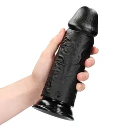 Фалоімітатор RealRock Extra Thick 8", 20.3 см (чорний) - мініатюра 4