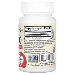 Коэнзим Q-10 Co-Q10 100 mg 60 вегетарианских капсул Jarrow Formulas vit0005726 - миниатюра 2