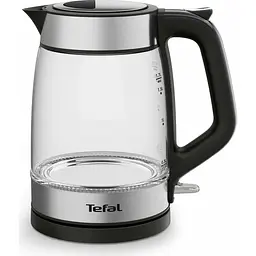 Електрочайник Tefal Glass Kettle з підсвіткою чорно-срібний 1.7 л (KI605830) - мініатюра 2