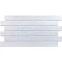 Декоративна ПВХ панель біла цегла Sticker Wall SW-00001427 960х480х4мм