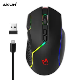 Миша бездротова Aikun GX39WR Programmable Gaming Mouse з підсвіткою RGB - мініатюра 5