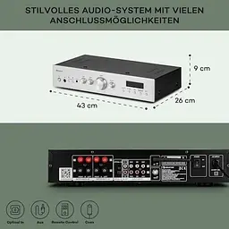 Стереопідсилювач Auna AMP-CD608 DAB HiFi (10035299) - мініатюра 6