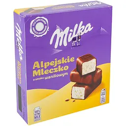 Цукерки Milka зі смаком ванілі глазуровані молочним шоколадом 330 г