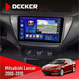 Штатна магнітола Mitsubishi Lancer 9 2000-2010 Decker D9-009 4x64, DSP, 4G, 2k Decker (НФ-00008331)