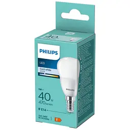 Лампа Philips LED 40W P45 E14 CW FR ND 1PF/6 DISC (929003540780) - мініатюра 3